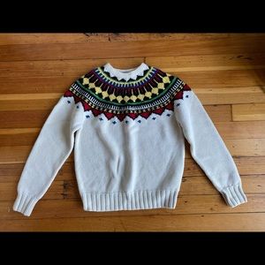 Ralph Lauren geometric colored lama wool sweater L